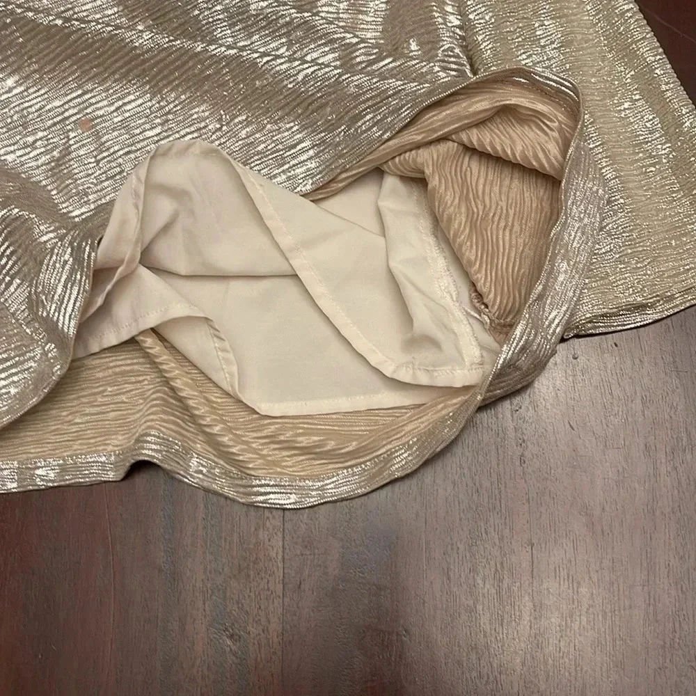 Gymboree crepe gold 3/4 sleeve shirt size M